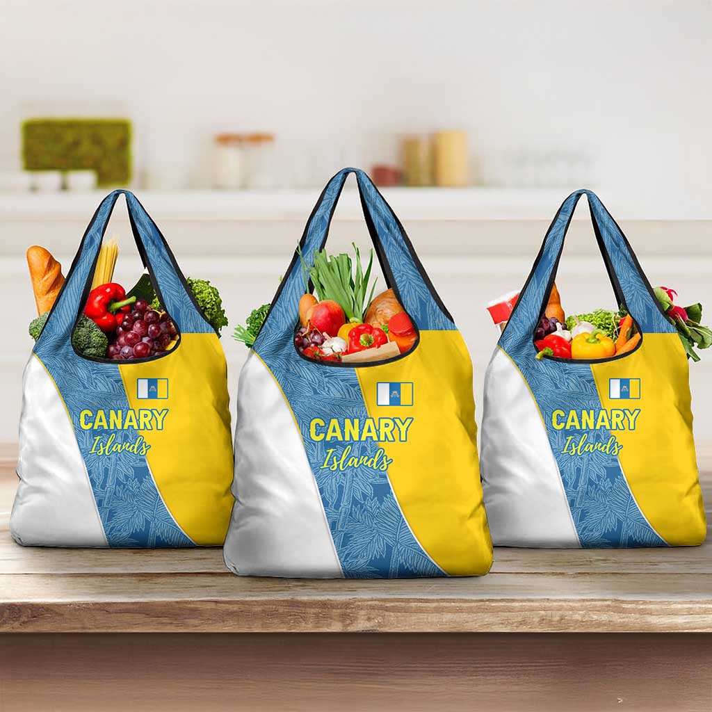 Canary Islands Flag Grocery Bag Autonomous Community of Spain - Wonder Print Shop