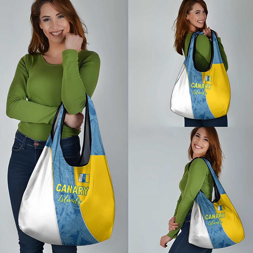 Canary Islands Flag Grocery Bag Autonomous Community of Spain - Wonder Print Shop