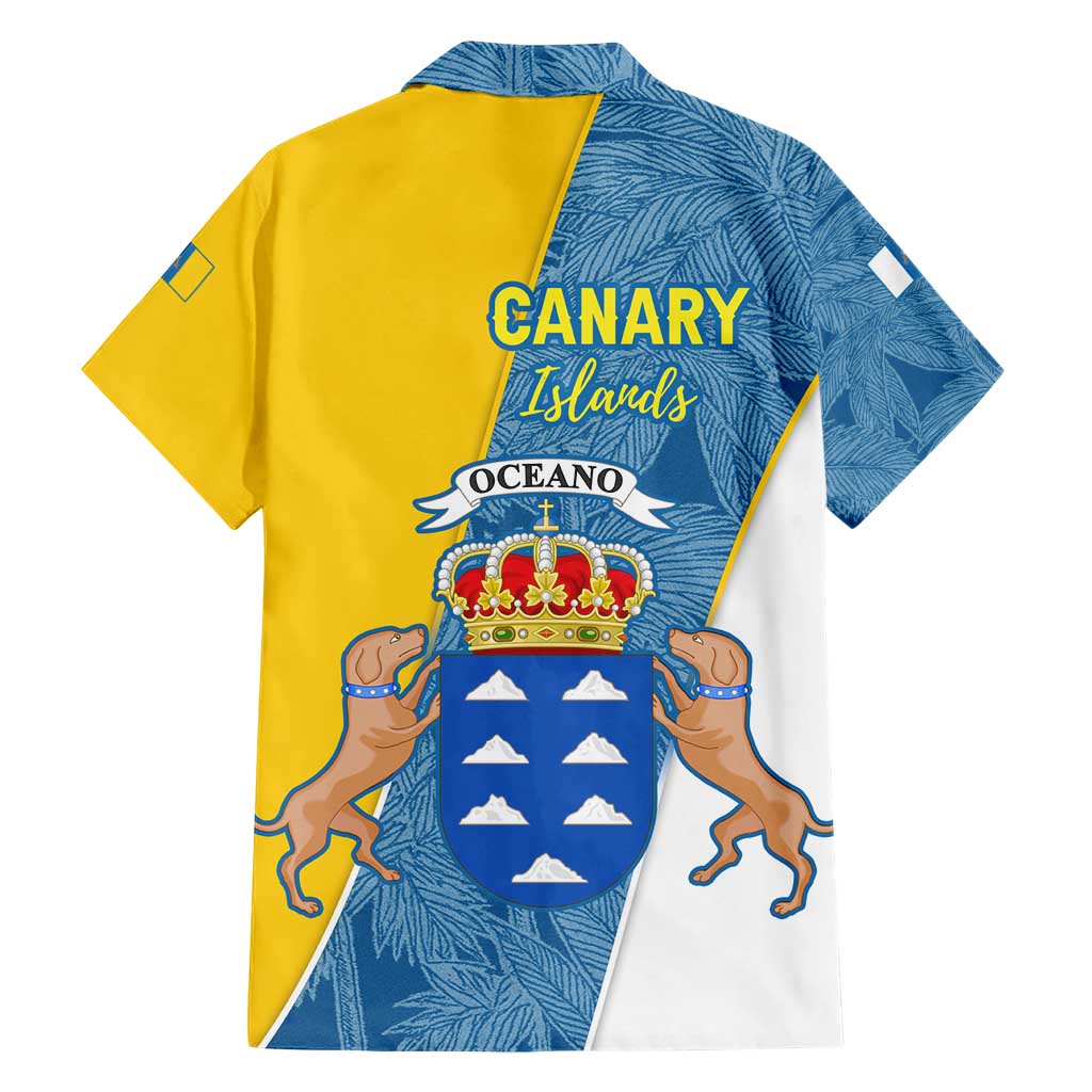 Canary Islands Flag Hawaiian Shirt Autonomous Community of Spain - Wonder Print Shop