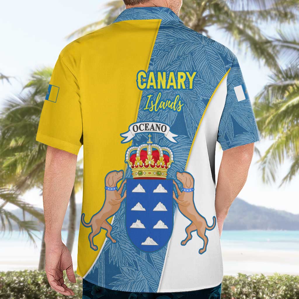 Canary Islands Flag Hawaiian Shirt Autonomous Community of Spain - Wonder Print Shop