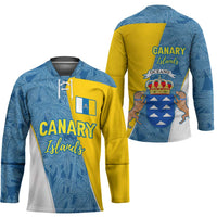 Canary Islands Flag Hockey Jersey Autonomous Community of Spain - Wonder Print Shop