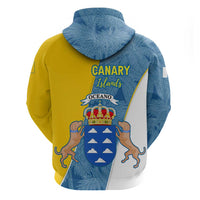 Canary Islands Flag Hoodie Autonomous Community of Spain - Wonder Print Shop