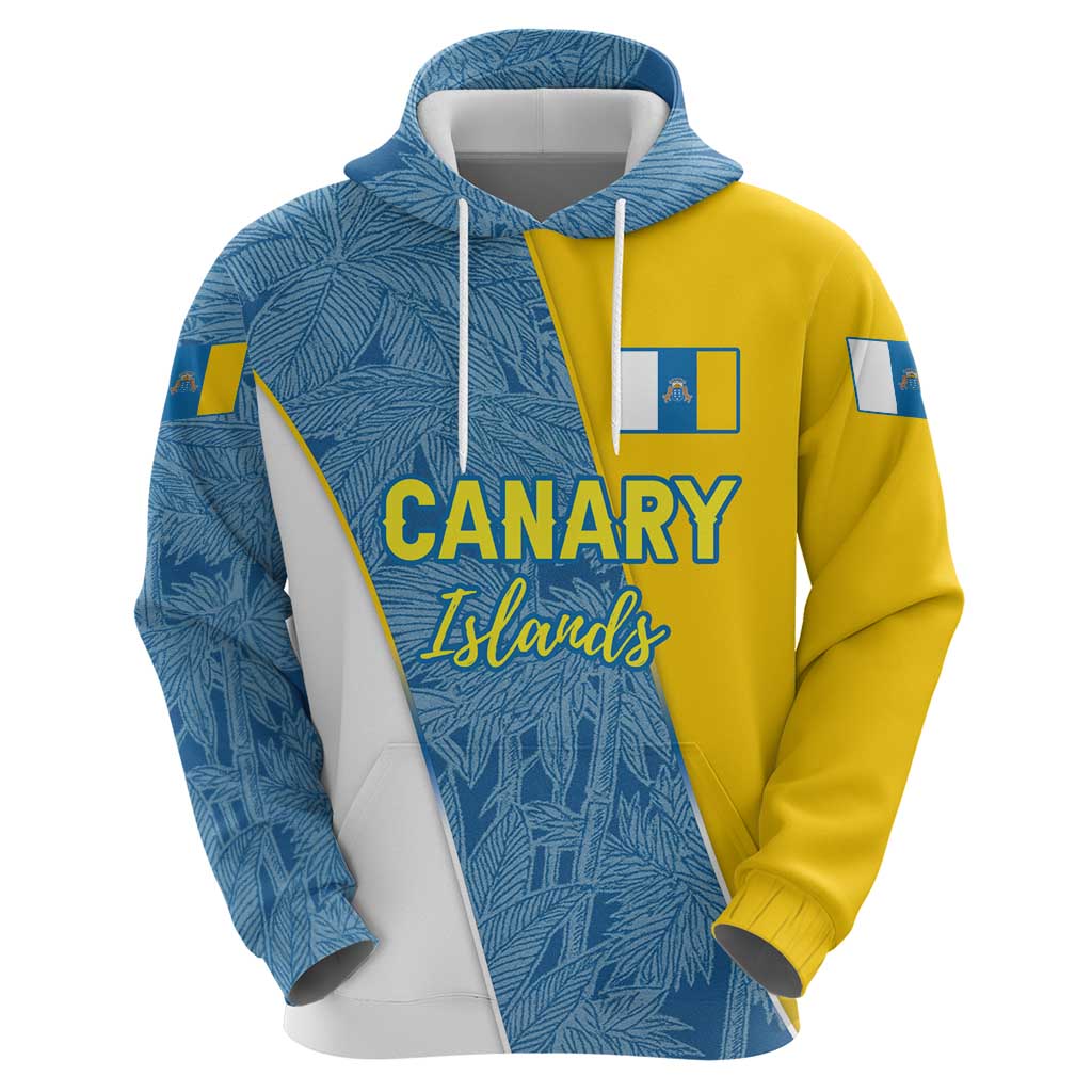 Canary Islands Flag Hoodie Autonomous Community of Spain - Wonder Print Shop
