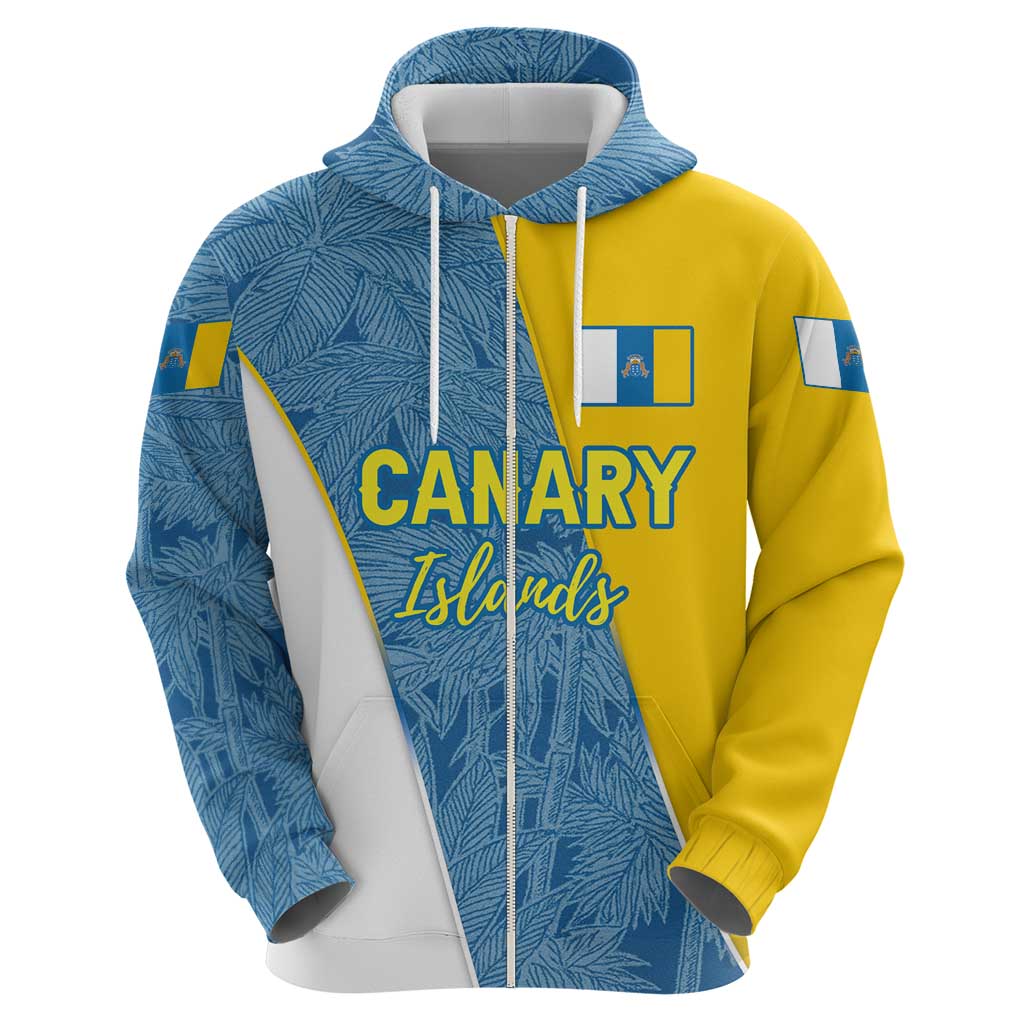 Canary Islands Flag Hoodie Autonomous Community of Spain - Wonder Print Shop