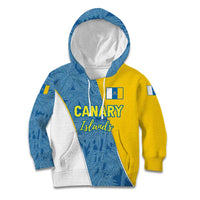 Canary Islands Flag Kid Hoodie Autonomous Community of Spain - Wonder Print Shop