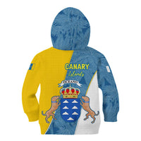 Canary Islands Flag Kid Hoodie Autonomous Community of Spain - Wonder Print Shop