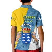 Canary Islands Flag Kid Polo Shirt Autonomous Community of Spain - Wonder Print Shop