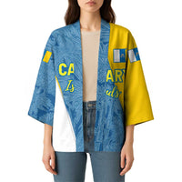 Canary Islands Flag Kimono Autonomous Community of Spain - Wonder Print Shop