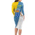 Canary Islands Flag Long Sleeve Bodycon Dress Autonomous Community of Spain - Wonder Print Shop
