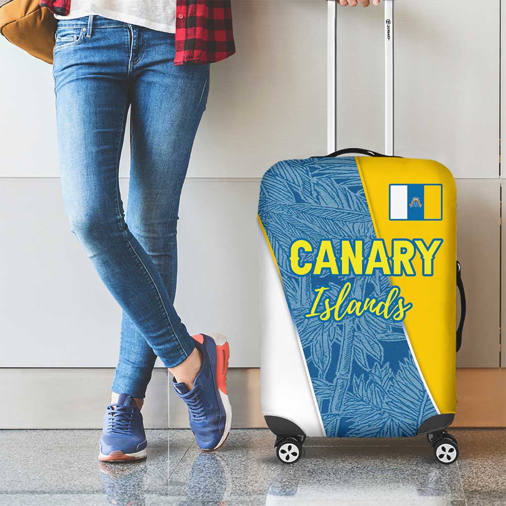 Canary Islands Flag Luggage Cover Autonomous Community of Spain - Wonder Print Shop