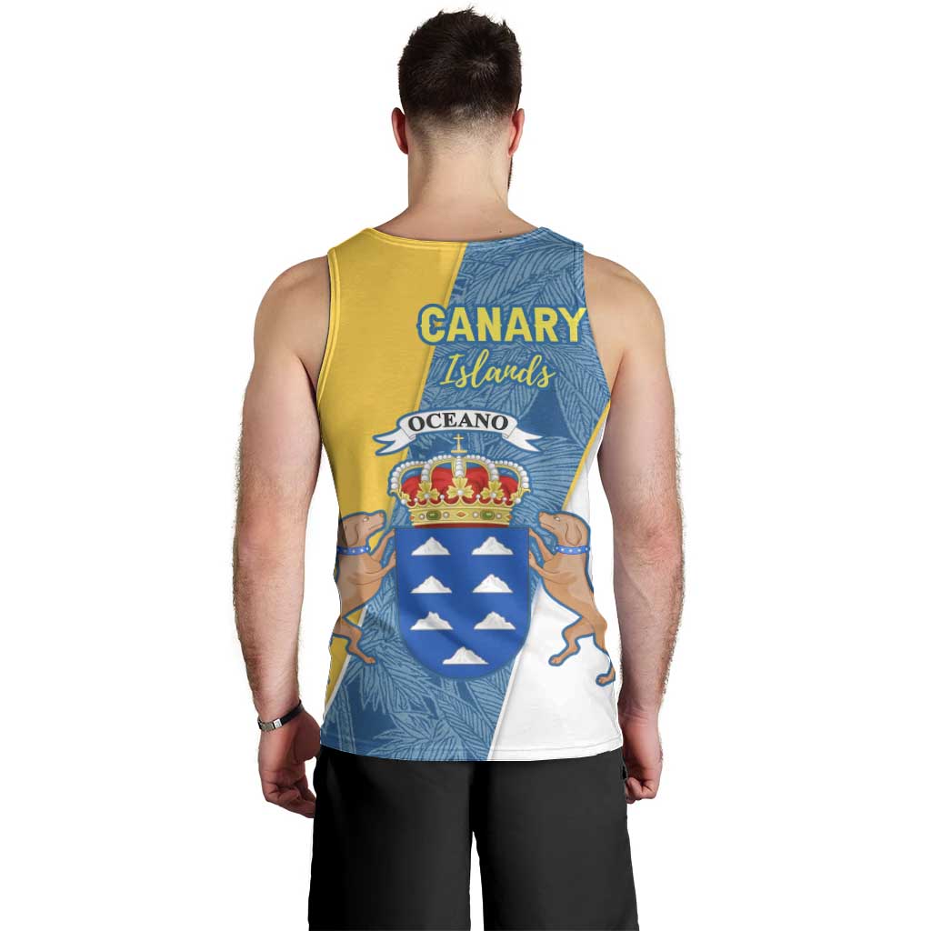 Canary Islands Flag Men Tank Top Autonomous Community of Spain - Wonder Print Shop