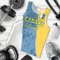 Canary Islands Flag Men Tank Top Autonomous Community of Spain - Wonder Print Shop
