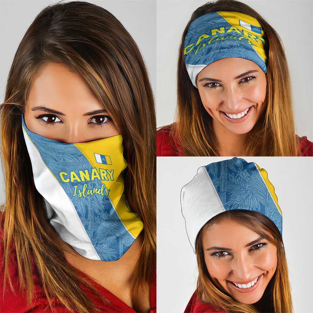 Canary Islands Flag Neck Gaiter Autonomous Community of Spain - Wonder Print Shop