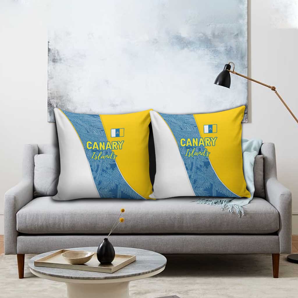Canary Islands Flag Pillow Cover Autonomous Community of Spain - Wonder Print Shop