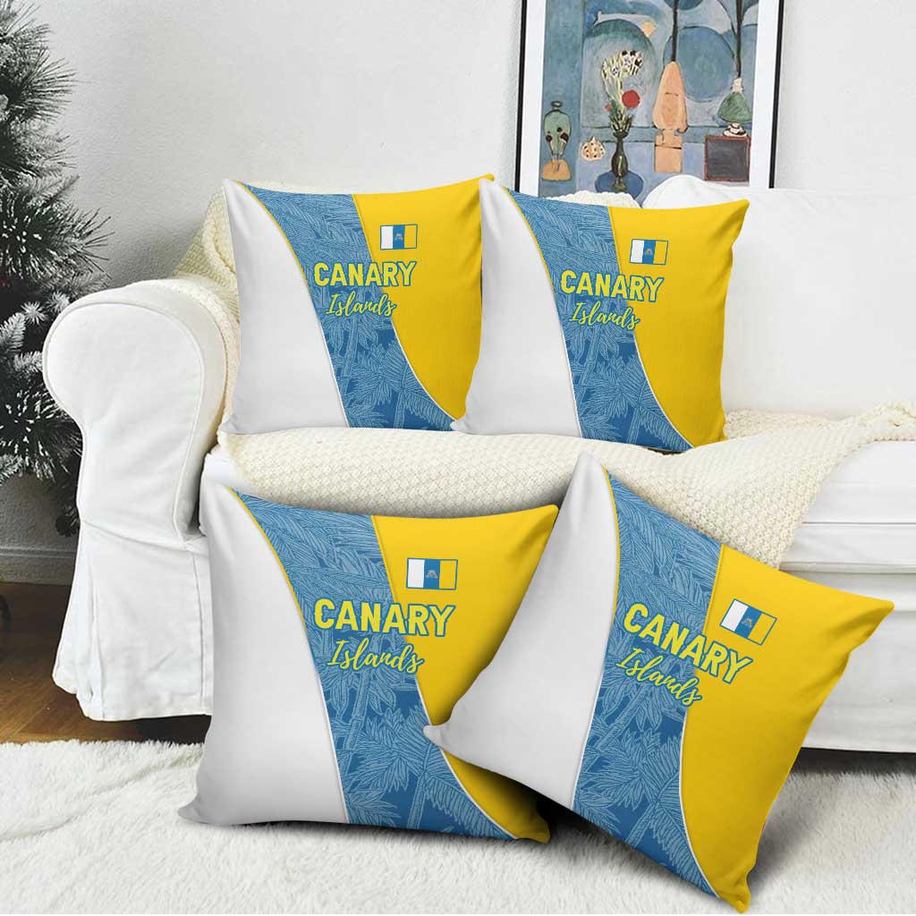 Canary Islands Flag Pillow Cover Autonomous Community of Spain - Wonder Print Shop