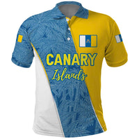 Canary Islands Flag Polo Shirt Autonomous Community of Spain - Wonder Print Shop