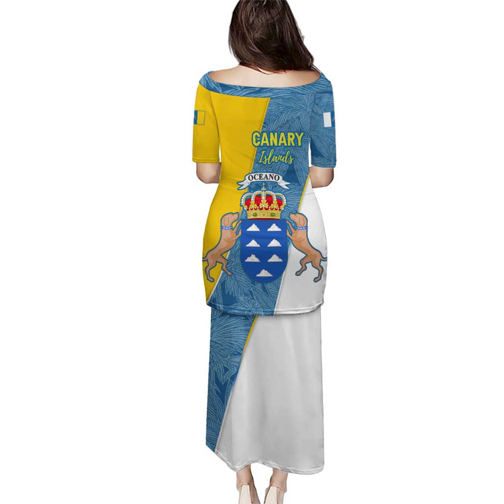 Canary Islands Flag Puletasi Autonomous Community of Spain - Wonder Print Shop