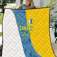 Canary Islands Flag Quilt Autonomous Community of Spain - Wonder Print Shop