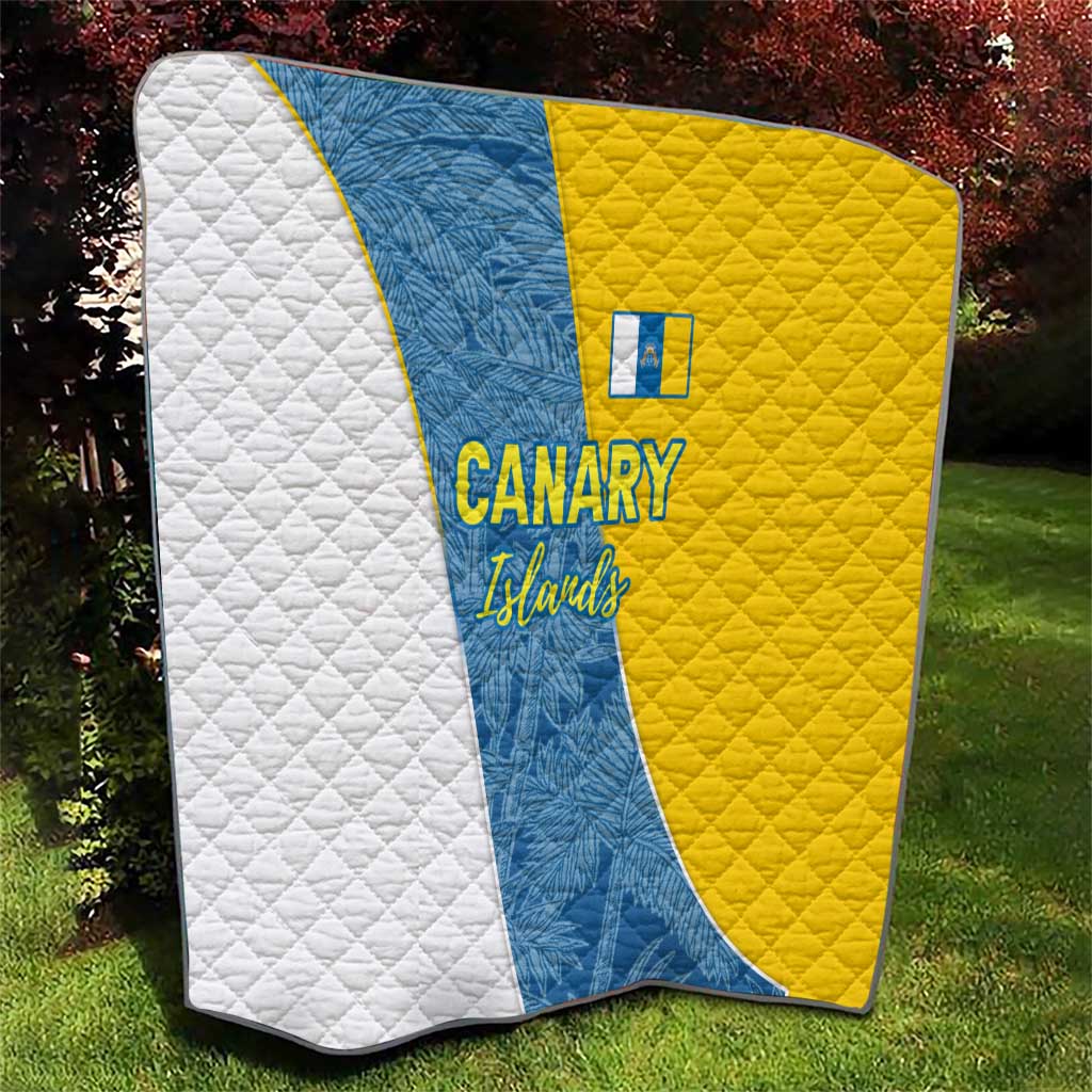 Canary Islands Flag Quilt Autonomous Community of Spain - Wonder Print Shop