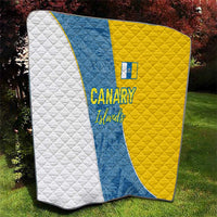 Canary Islands Flag Quilt Autonomous Community of Spain - Wonder Print Shop
