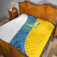 Canary Islands Flag Quilt Autonomous Community of Spain - Wonder Print Shop