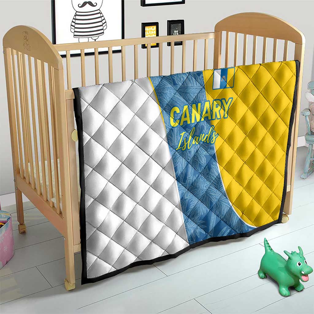 Canary Islands Flag Quilt Autonomous Community of Spain - Wonder Print Shop