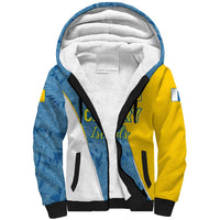 Canary Islands Flag Sherpa Hoodie Autonomous Community of Spain - Wonder Print Shop