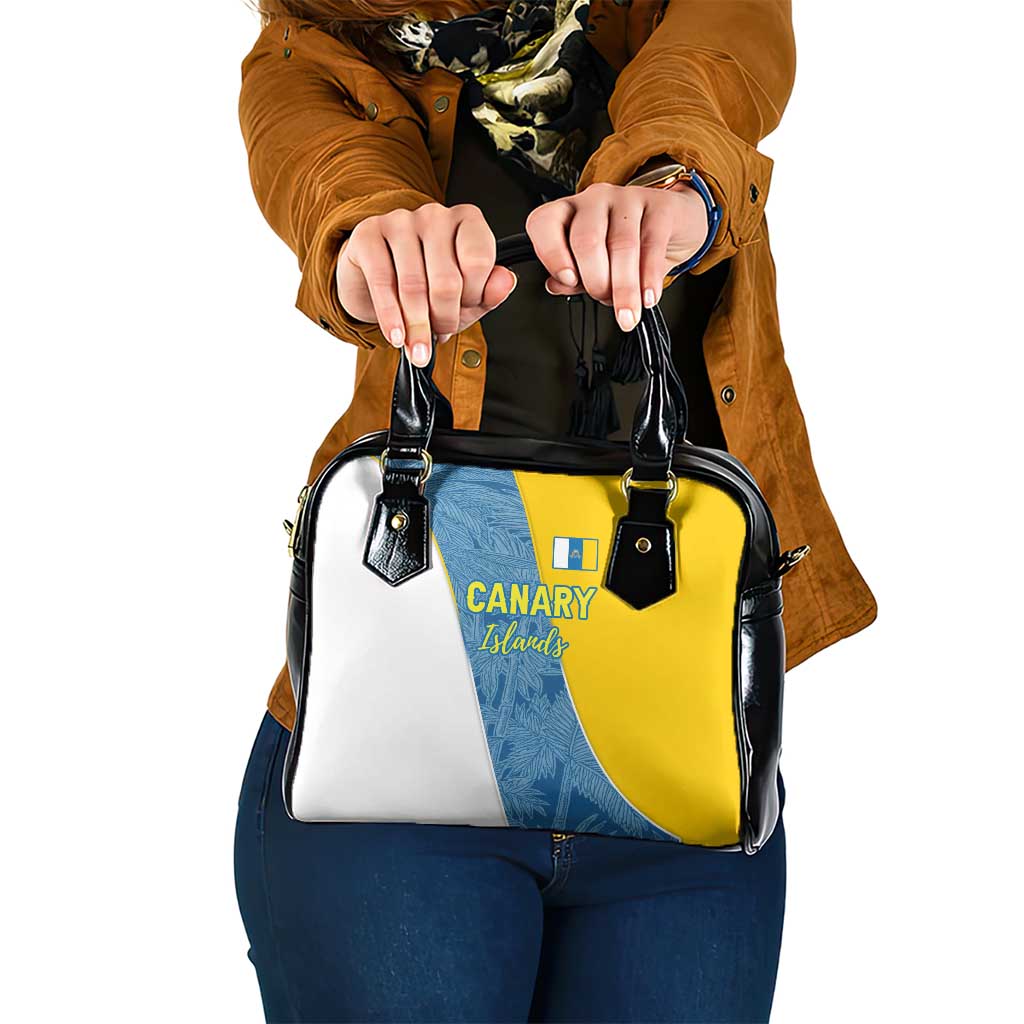 Canary Islands Flag Shoulder Handbag Autonomous Community of Spain - Wonder Print Shop