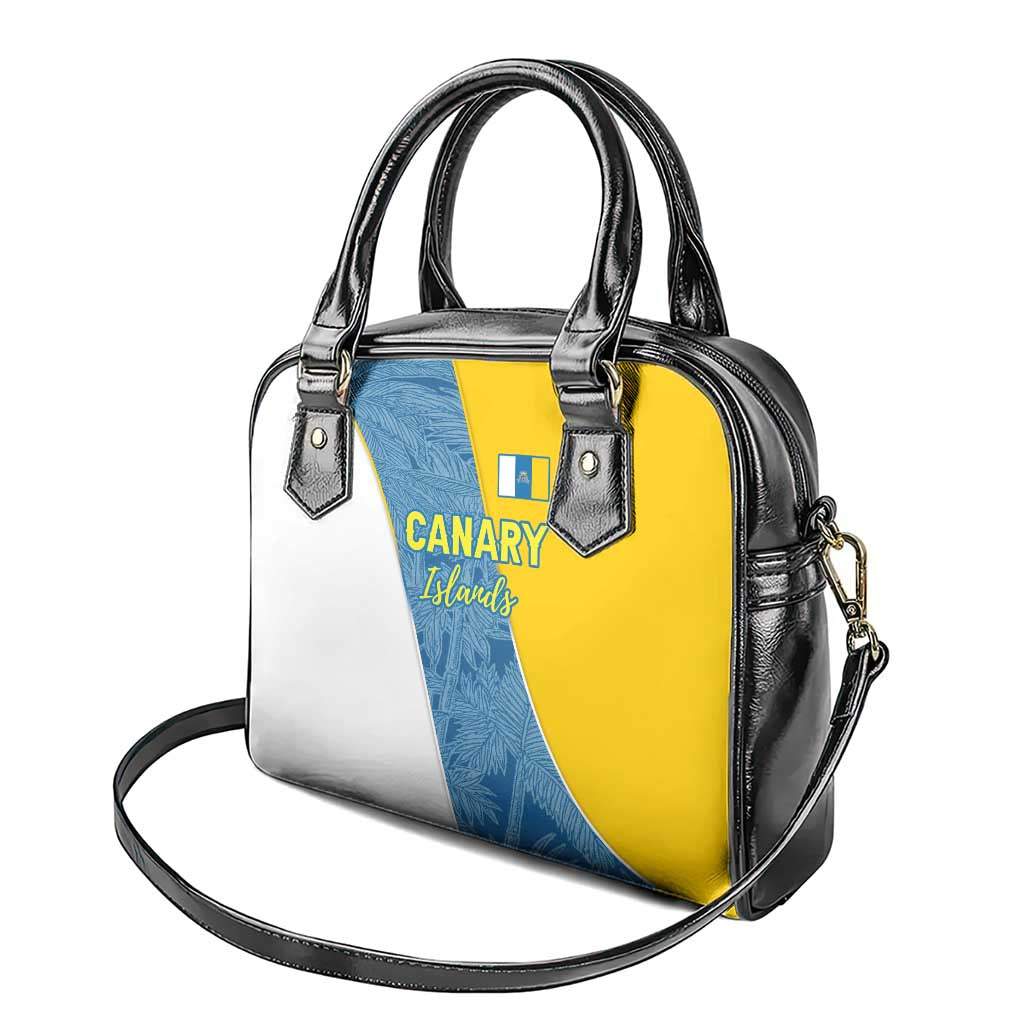 Canary Islands Flag Shoulder Handbag Autonomous Community of Spain - Wonder Print Shop