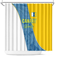 Canary Islands Flag Shower Curtain Autonomous Community of Spain - Wonder Print Shop