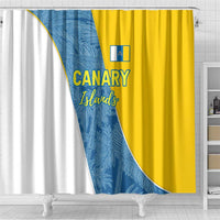 Canary Islands Flag Shower Curtain Autonomous Community of Spain - Wonder Print Shop