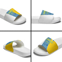 Canary Islands Flag Slide Sandals Autonomous Community of Spain - Wonder Print Shop