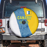 Canary Islands Flag Spare Tire Cover Autonomous Community of Spain - Wonder Print Shop