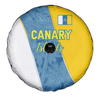 Canary Islands Flag Spare Tire Cover Autonomous Community of Spain - Wonder Print Shop