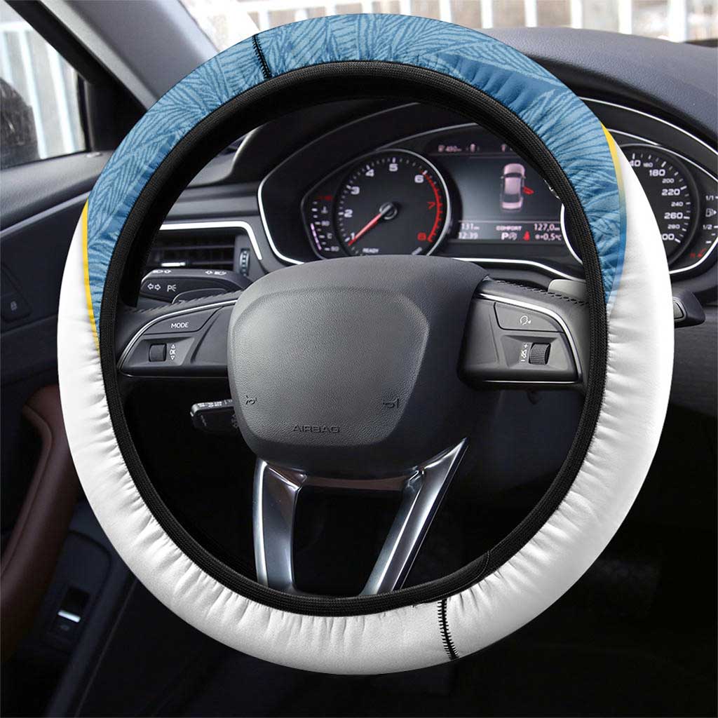 Canary Islands Flag Steering Wheel Cover Autonomous Community of Spain - Wonder Print Shop