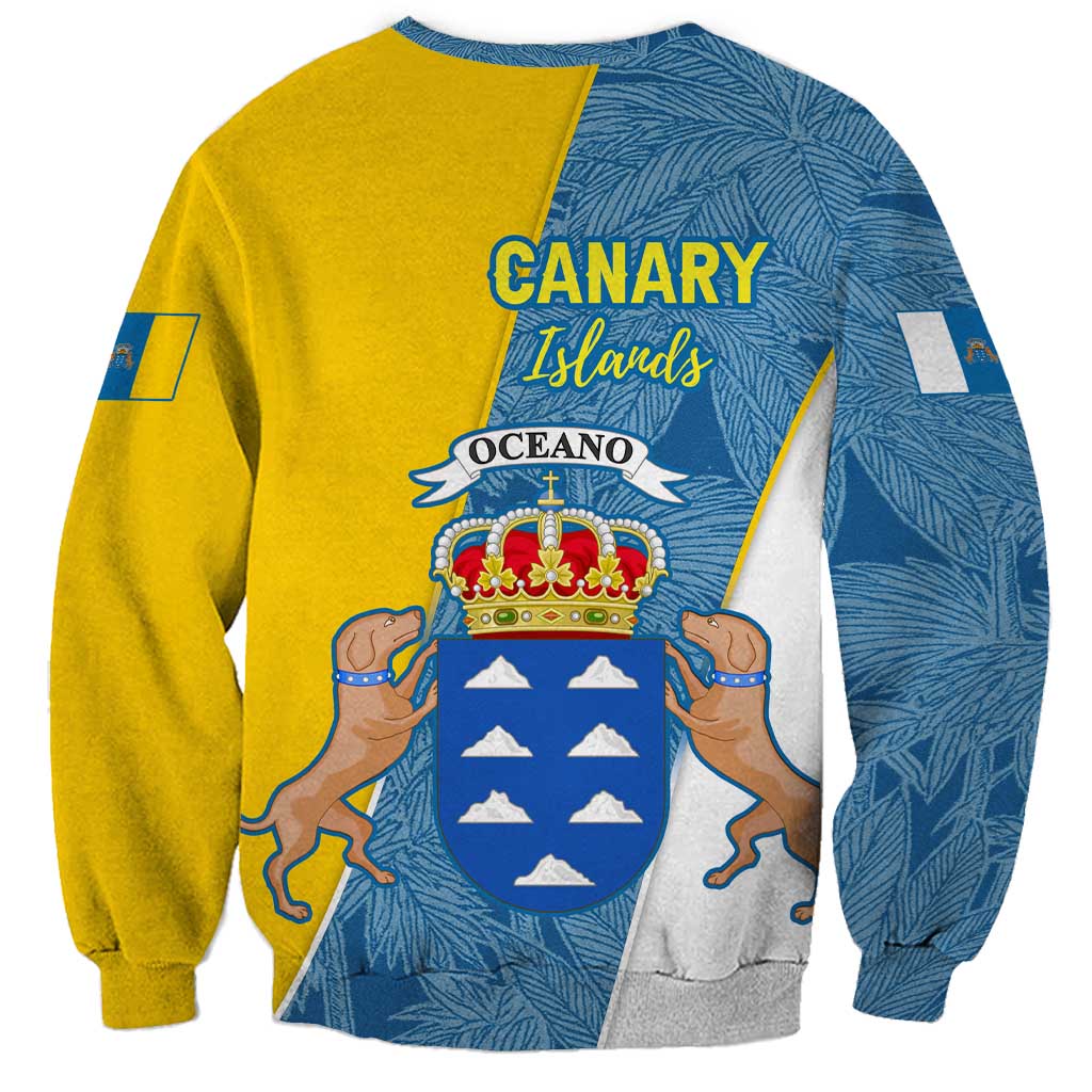 Canary Islands Flag Sweatshirt Autonomous Community of Spain - Wonder Print Shop