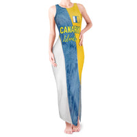 Canary Islands Flag Tank Maxi Dress Autonomous Community of Spain - Wonder Print Shop