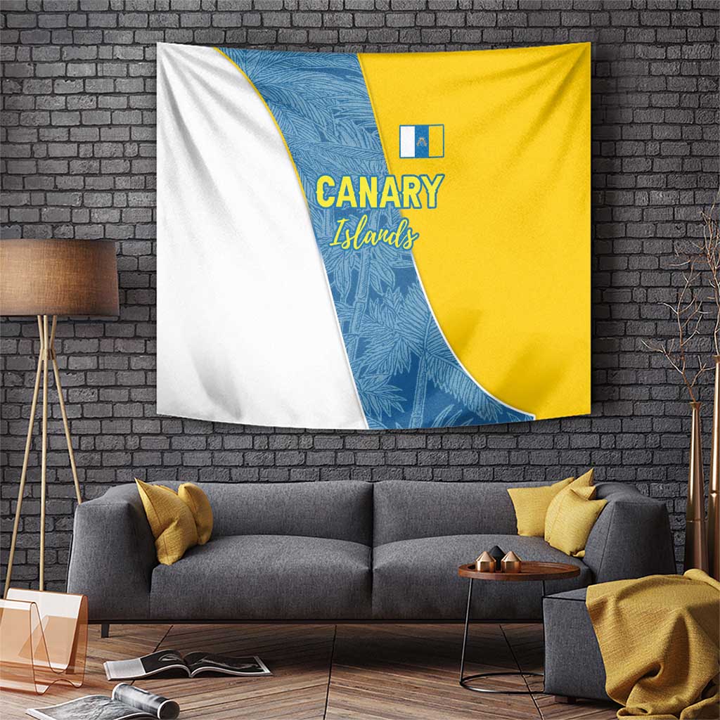 Canary Islands Flag Tapestry Autonomous Community of Spain - Wonder Print Shop