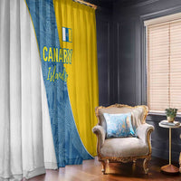 Canary Islands Flag Window Curtain Autonomous Community of Spain - Wonder Print Shop