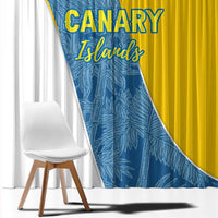 Canary Islands Flag Window Curtain Autonomous Community of Spain - Wonder Print Shop