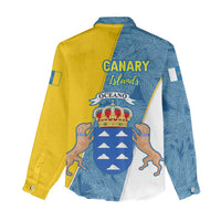 Canary Islands Flag Women Casual Shirt Autonomous Community of Spain - Wonder Print Shop