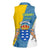 Canary Islands Flag Women Sleeveless Polo Shirt Autonomous Community of Spain - Wonder Print Shop