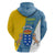 Canary Islands Flag Zip Hoodie Autonomous Community of Spain - Wonder Print Shop