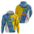 Canary Islands Flag Zip Hoodie Autonomous Community of Spain - Wonder Print Shop