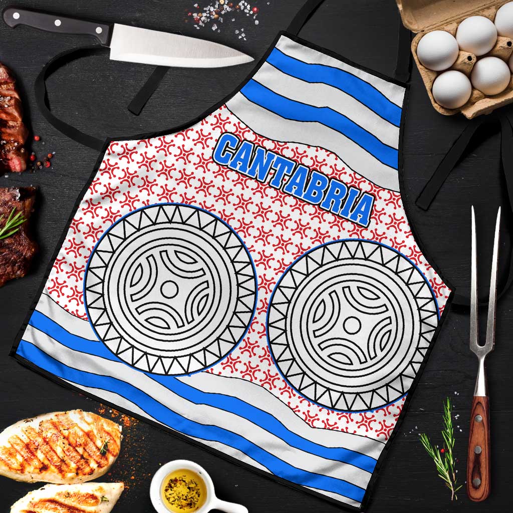 Cantabria Flag Apron Autonomous Community of Spain - Wonder Print Shop