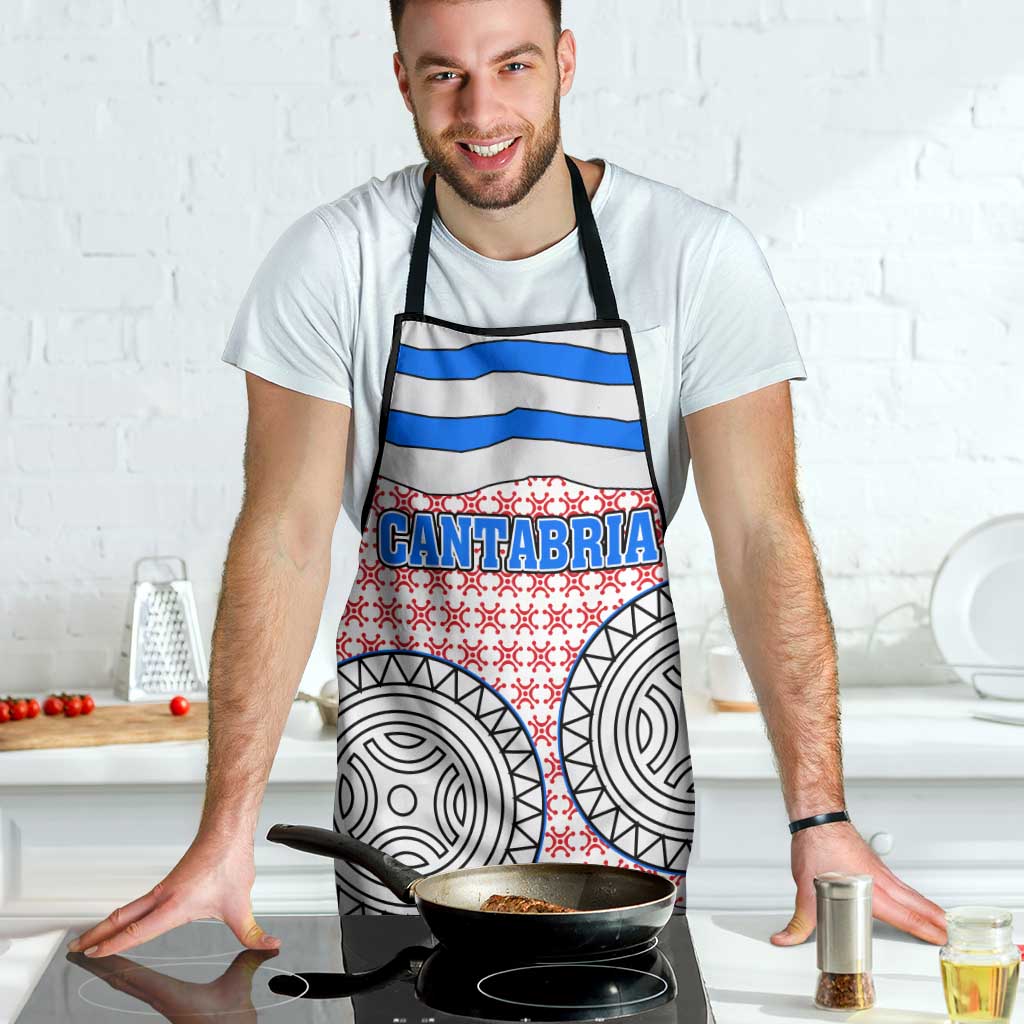 Cantabria Flag Apron Autonomous Community of Spain - Wonder Print Shop