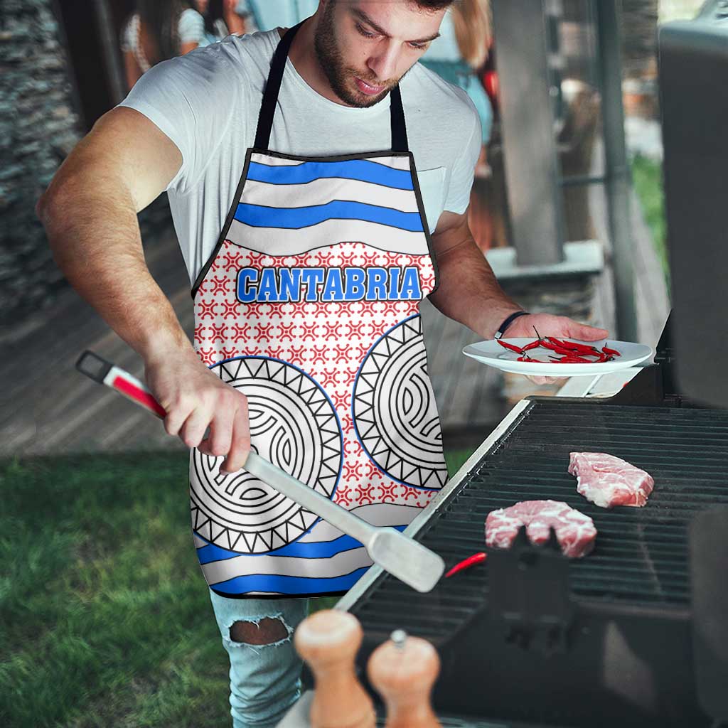 Cantabria Flag Apron Autonomous Community of Spain - Wonder Print Shop