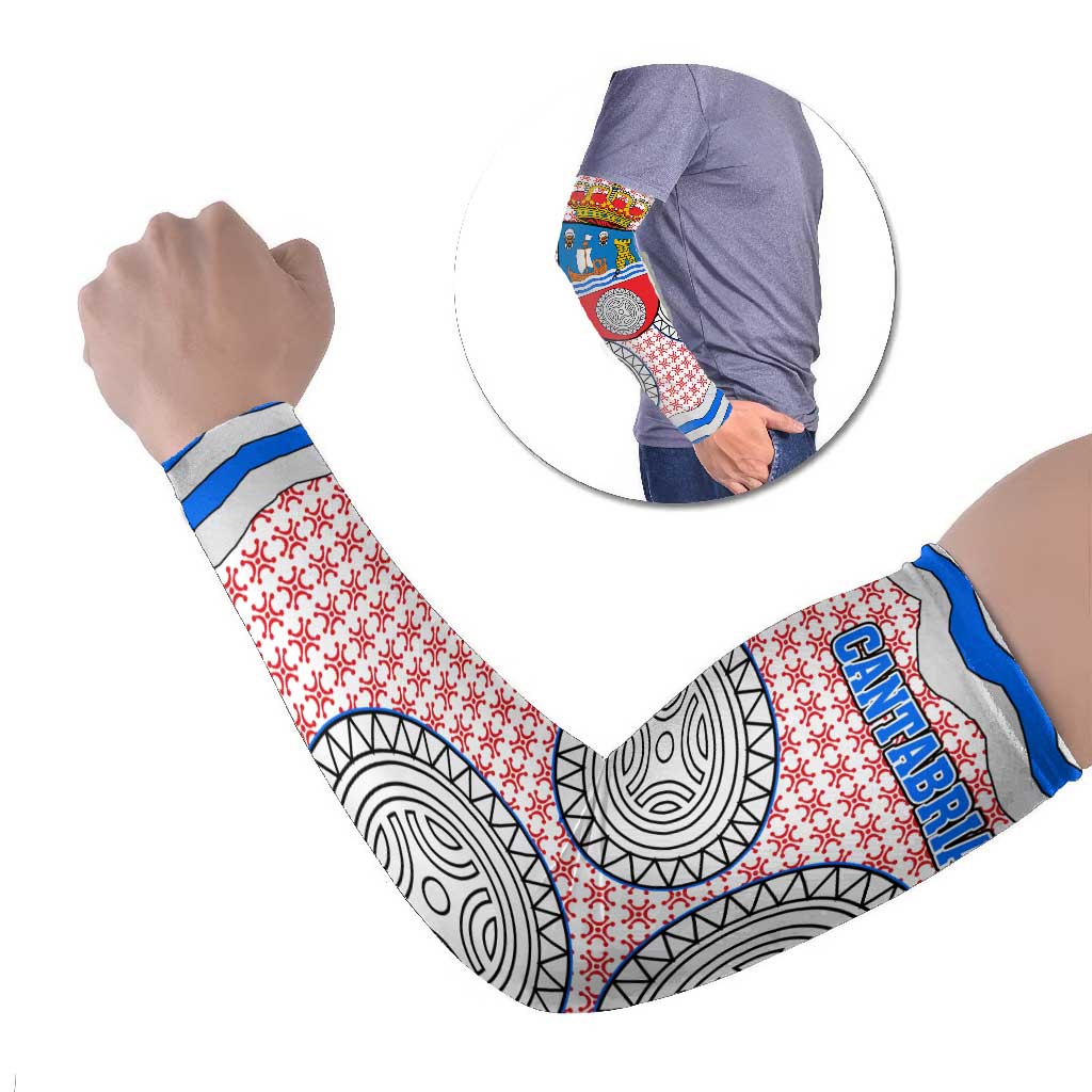 Cantabria Flag Arm Sleeves Autonomous Community of Spain - Wonder Print Shop