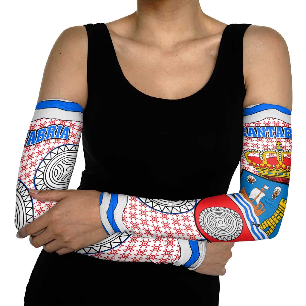 Cantabria Flag Arm Sleeves Autonomous Community of Spain - Wonder Print Shop