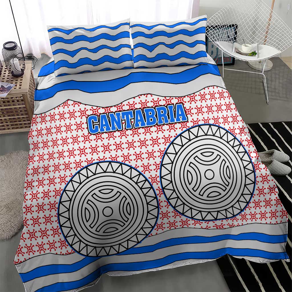 Cantabria Flag Bedding Set Autonomous Community of Spain - Wonder Print Shop